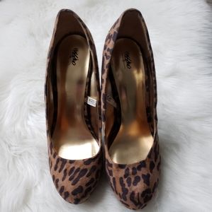 Leopard Platform Heels